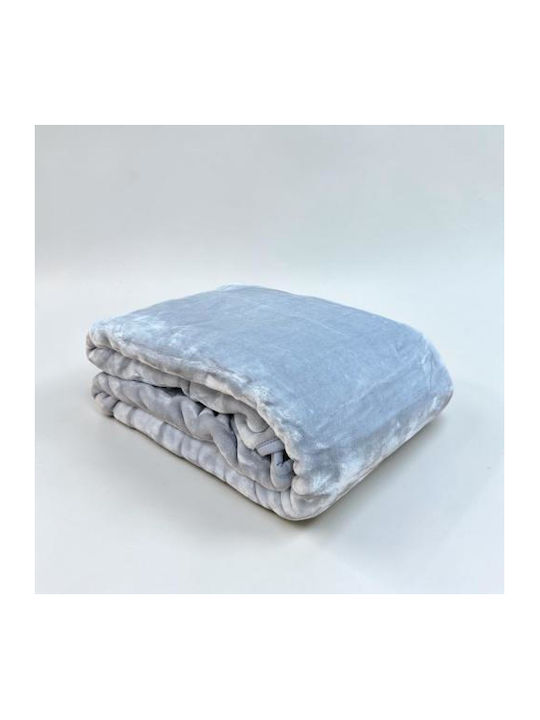Linea Home Beverly Pique Single Blanket 160x220cm Grey