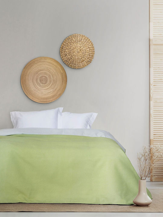 Kocoon Odelia Κουβέρτα Πικέ Υπέρδιπλη 220x260εκ. Green