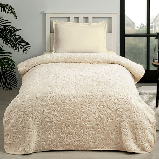 Saray Home Anthos Einheitsdecke 155x220cm Beigefarbe