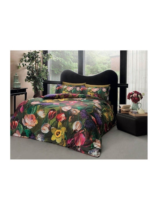 Tac Set Husă de Pilotă Dublă cu 4 Fețe de Pernă & 1 Cearsaf 200x220 Seraphina