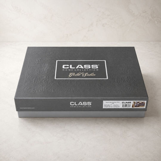 Class Home Collection Set Huse Pentru Pilote 200x220cm Dublu Cu 4 Fețe De Pernă & 1 Cearșaf Tonia Floral