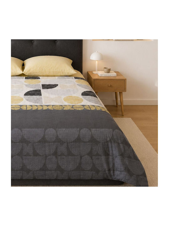 Cottonbox Set Huse Pentru Pilote 100% Bumbac 200x220cm Dublu Cu 2 Fețe De Pernă & 1 Cearceaf Bej