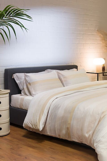 Biokarpet Παπλωματοθήκη Diamond 254 Opal Beige-σετ Παπλωματοθήκη Μονή