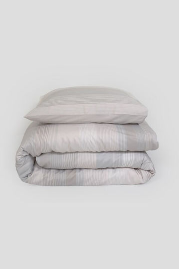 Viokarpet Duvet Cover Diamond 254 Opal Grey Set Duvet Cover Single