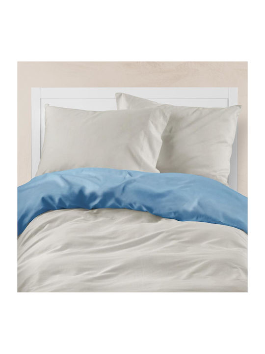 Borea Duvet Cover Cotton Queen 220x240 Petrol-mouse