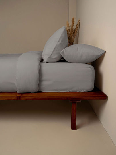 Sunshine Cotton Duvet Cover Double 200x250 Paloma Grey