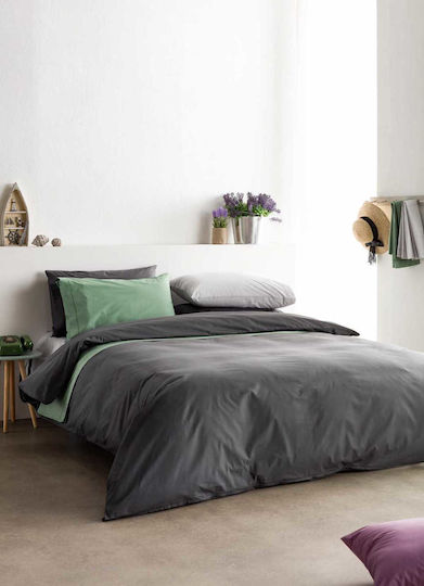 Vesta Home Duvet Cover Cotton Single 170x240 Synthesis Petrol