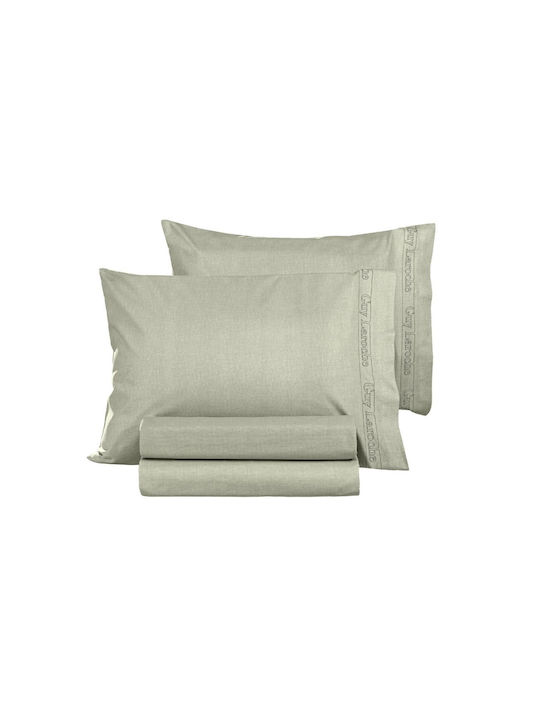 Guy Laroche Duvet Cover Cotton Queen 225x245 Minimal Khaki