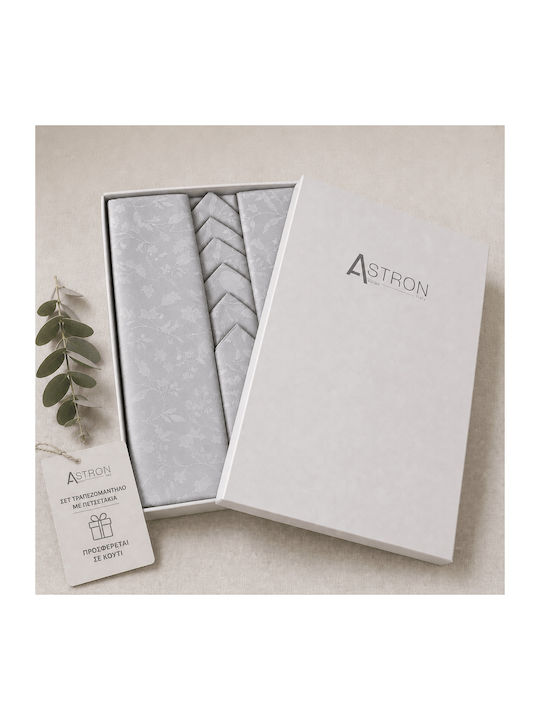 Astron Italy Tablecloth Grey 140x280cm