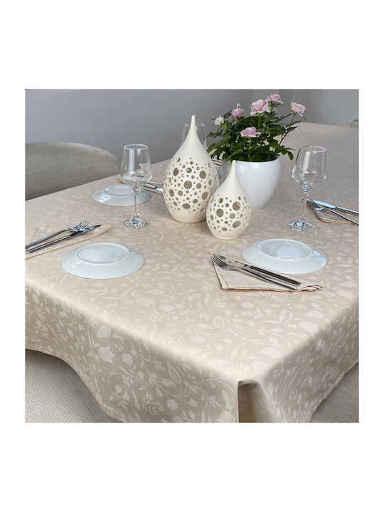 Astron Italy Tablecloth Set 13pcs Beige 140x280cm