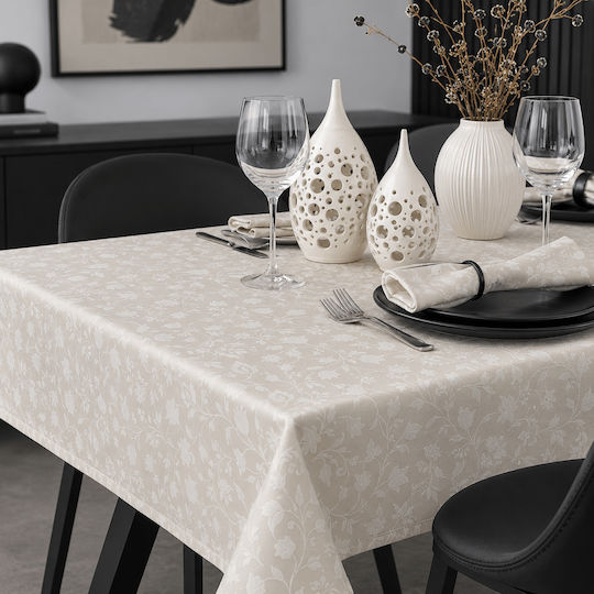 Astron Italy Tablecloth Set 7pcs Beige 140x180cm