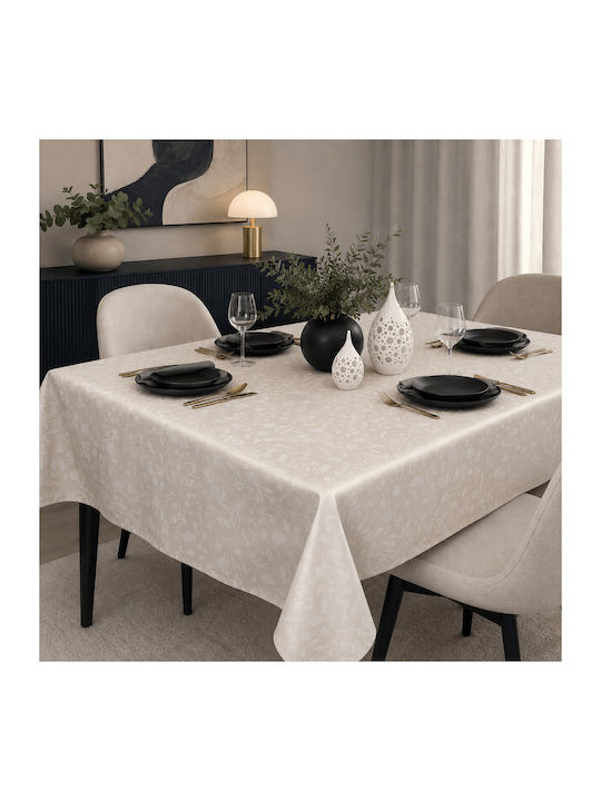 Astron Italy Τραπεζομάντηλο Σετ 7τμχ Beige 140x180εκ.