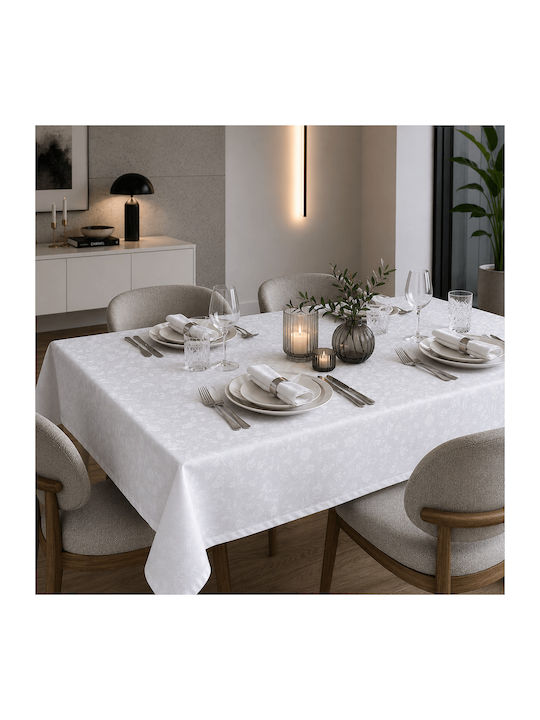 Astron Italy Τραπεζομάντηλο Imperial White 140x250εκ.