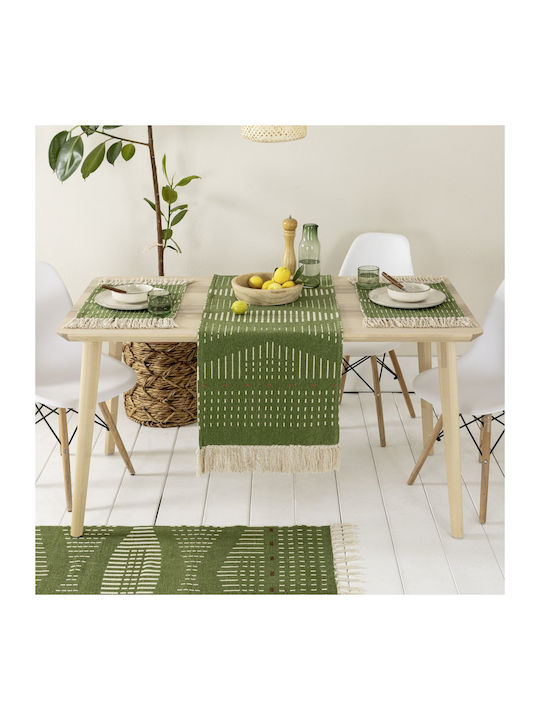 Nima Checkered Cotton Tablecloth 85x85cm