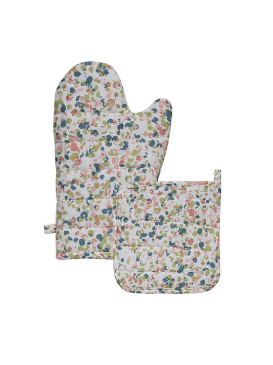 Kentia Ράνερ Βαμβακερό Σετ 2τμχ Fiorita Multi 45x140εκ.