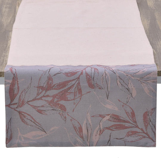 Inart Runner Сиво - розово 40x140бр