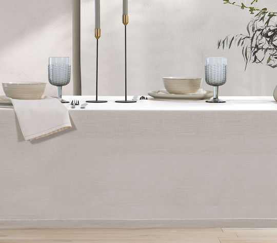 Nef-Nef Homeware Față De Masă Din Bumbac Steady Ecru 180x180 Cm Nef-Nef Homeware Față De Masă Din Bumbac Steady Ecru 180x180 Cm
