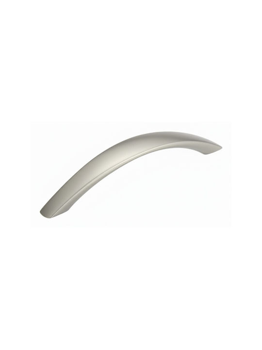Convex 443 Mâner Mobilier din Zamak NICKEL MAT 153mm (Distanța între Centre 128mm) 443-128S05S05 1buc