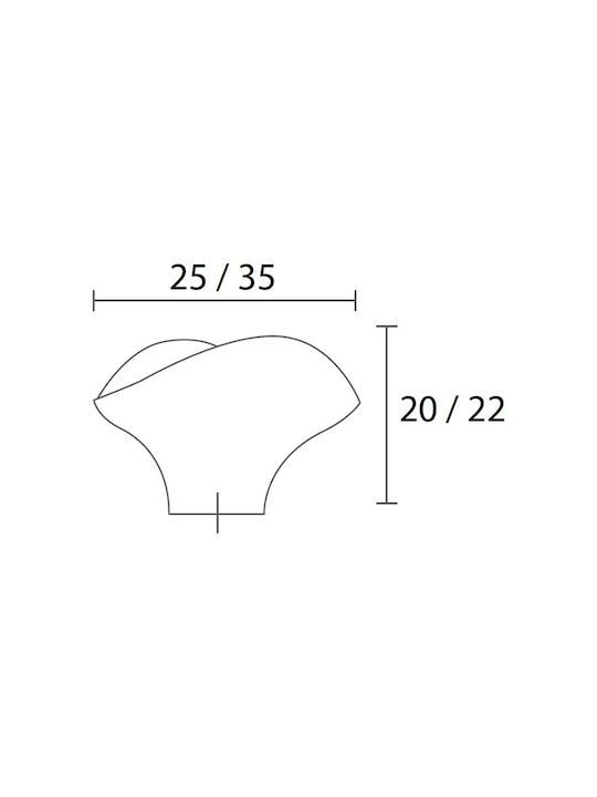 Convex 237-25 Satin Aur Buton Mobilier din Zamak în Culoare Auriu 237-25S49S49 1buc
