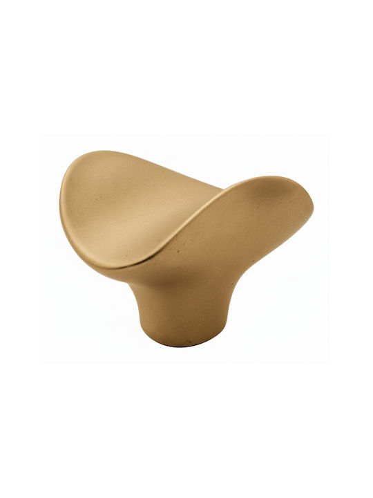 Convex 237-25 Satin Aur Buton Mobilier din Zamak în Culoare Auriu 237-25S49S49 1buc