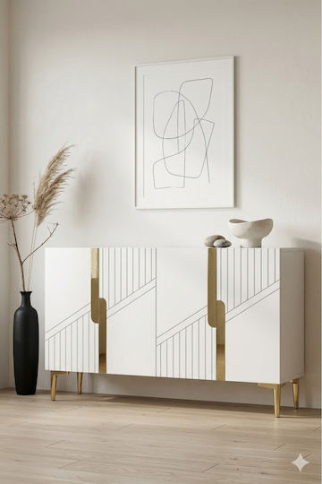 Bufet Din Lemn Ste-021547-V43164 Maro 120x40x75cm