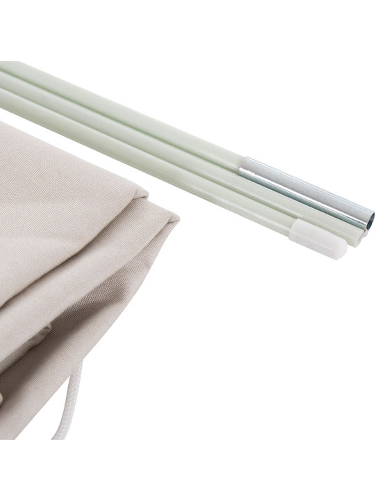 Professional Hanging Squared Aluminum Parasol Beige 2.63x2.63m
