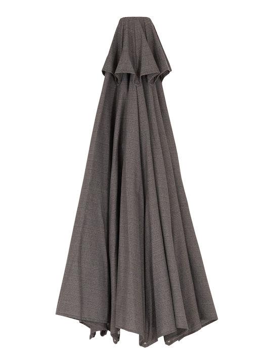 Professional Round Aluminum Parasol Gladell Grey Φ3m