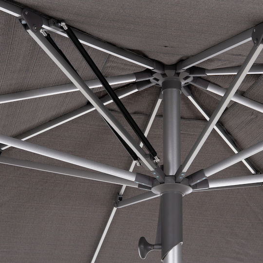 Umbrelă Profesională Pătrată Din Aluminiu Gladell Gri 3x3m