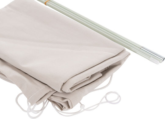 Umbrelă Profesională Pătrată Din Aluminiu Javante Bej 2.7x2.7m