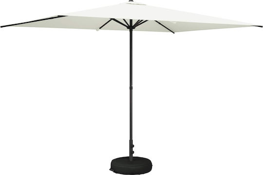 Aluminium Garten- und Terrassen-Sonnenschirm Beige 3x3xHöhe 2,28 m