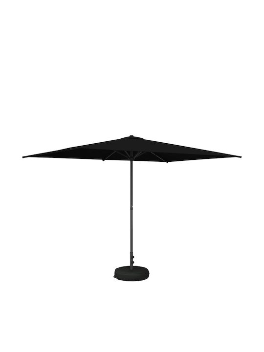 Rundschreiben Aluminium Gartenschirm Schwarz Φ3xΥ2.28m