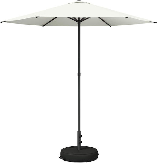 Umbrelă Rotundă Din Aluminiu Bej Φ2.3xÎ2.28m