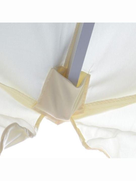 Round Aluminum Ecru Parasol 2m