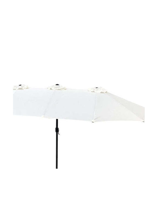 Umbrelă Rotundă Din Aluminiu Albă Φ4.55m