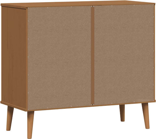 Bufet Molde din Lemn cu Sertare Caramel 90x40x80cm