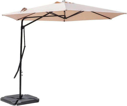 Umbrelă Suspendată Din Aluminiu Albă Umbrelă Suspendată Din Aluminiu Albă