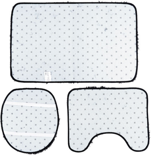 Aptel Antirutschfestes Badematten Set Schwarz 3 Stück