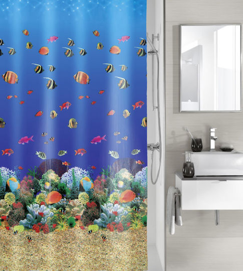 Kleine Wolke Malediven Κουρτίνα Μπάνιου 180x200 cm Multicolor