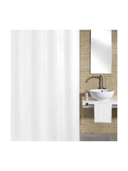 Noya Duschvorhang Stoff 180x200cm White