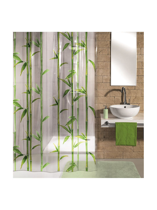Kleine Wolke Bambu Shower Curtain 180x200cm 5249 May Green
