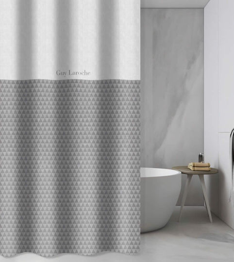 Guy Laroche Tokyo Κουρτίνα Υφασμάτινη με Τρουκς 240x185cm Silver 1128030124032