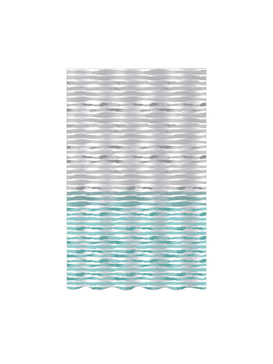 Dimitracas Plain Fabric Shower Curtain 180x200cm Rainbow