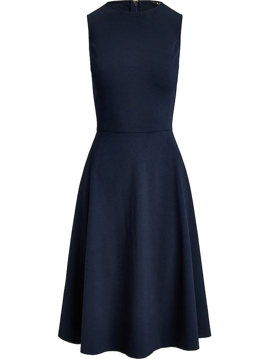 Ponte Sommer Midi T-Shirt Damenkleid Blau