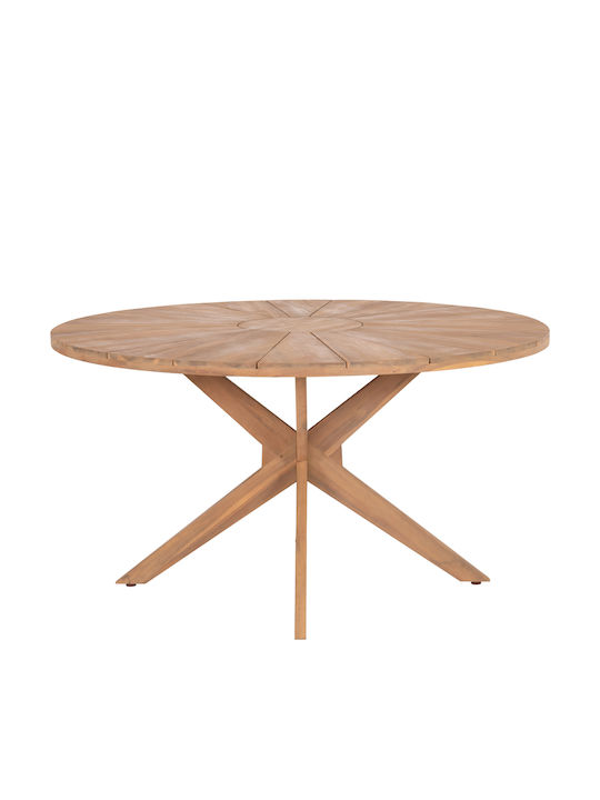 Set de Masă Pentru Exterior Cravin 5 Buc Natural cu Perne