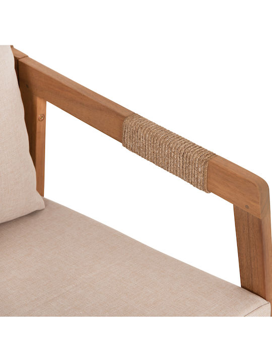 Set de mobilier pentru camera de zi de exterior 4 buc Bej