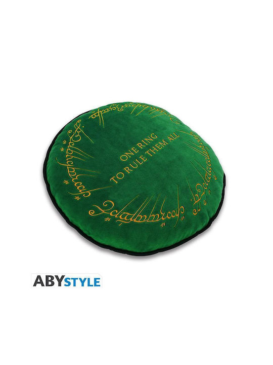 Abysse Sofa Cushion Lord Rings One Ring Cushion Green 34x34cm.