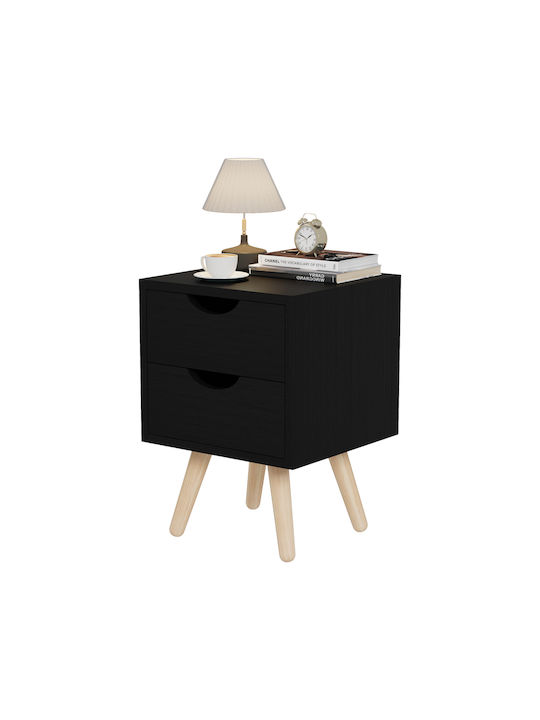 Wooden Brown Bedside Table 29.7x29.7x45cm
