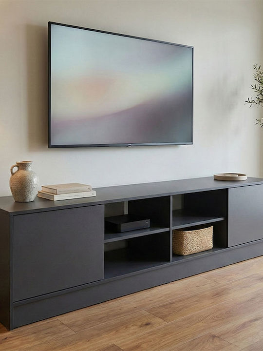 Tivia Anthracite TV Stand L180xW35xH41.5cm
