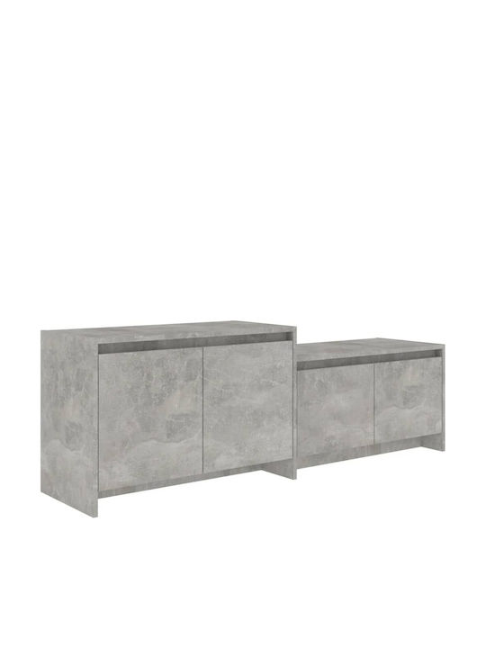 TV-Möbel Hölzernes Grey L146.5xB35xH50cm