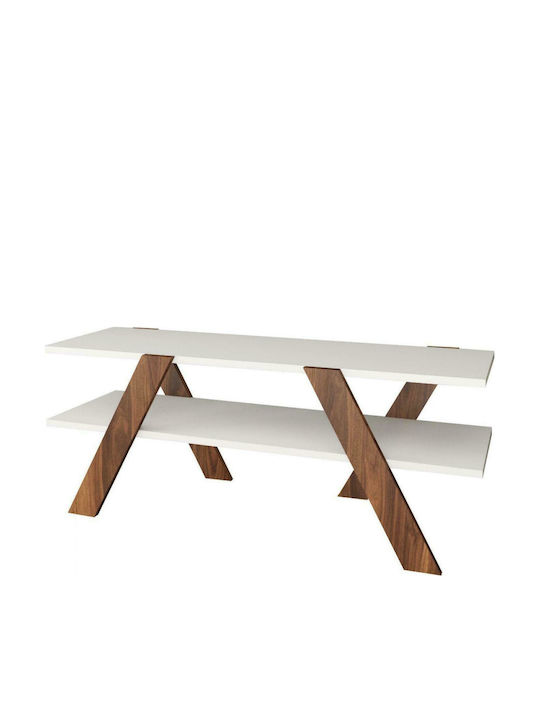 Stand TV KAYSON Cireș / Alb L120xA33,1xÎ45cm